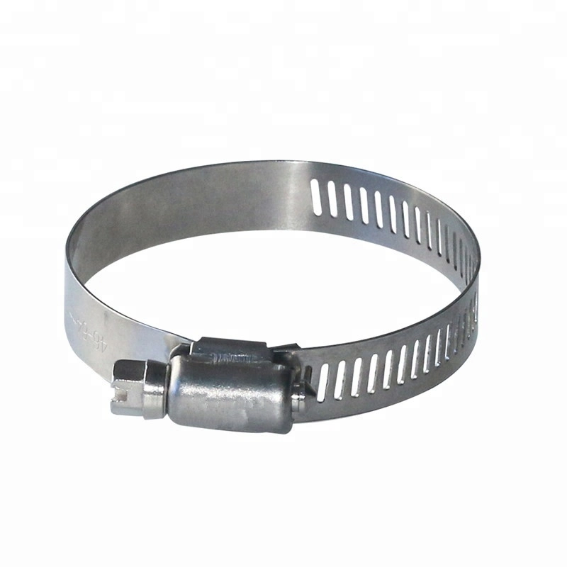 a (American) Type W1 Iron Steel Galvanized and W2 W4 Stainless Steel Preforated 8mm and 11.7mm Band Hose Pipe Worm Gear Pipe Clamp