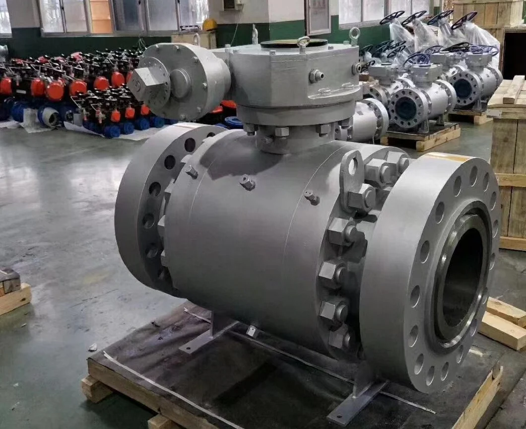 Trunnion Mounted Ball Valve with Gear Box