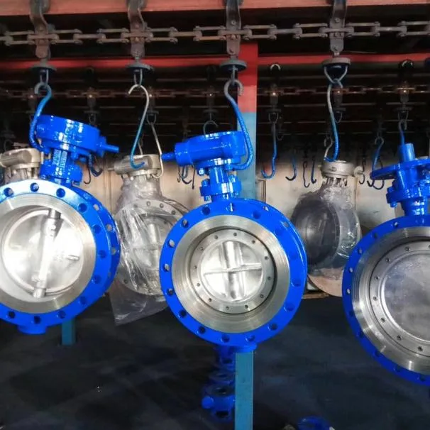 Brass/Bronze/Copper/Stainless Steel Pneumatic Actuated Wafer Type Oxygen Application Triple Eccentric Butterfly Valve