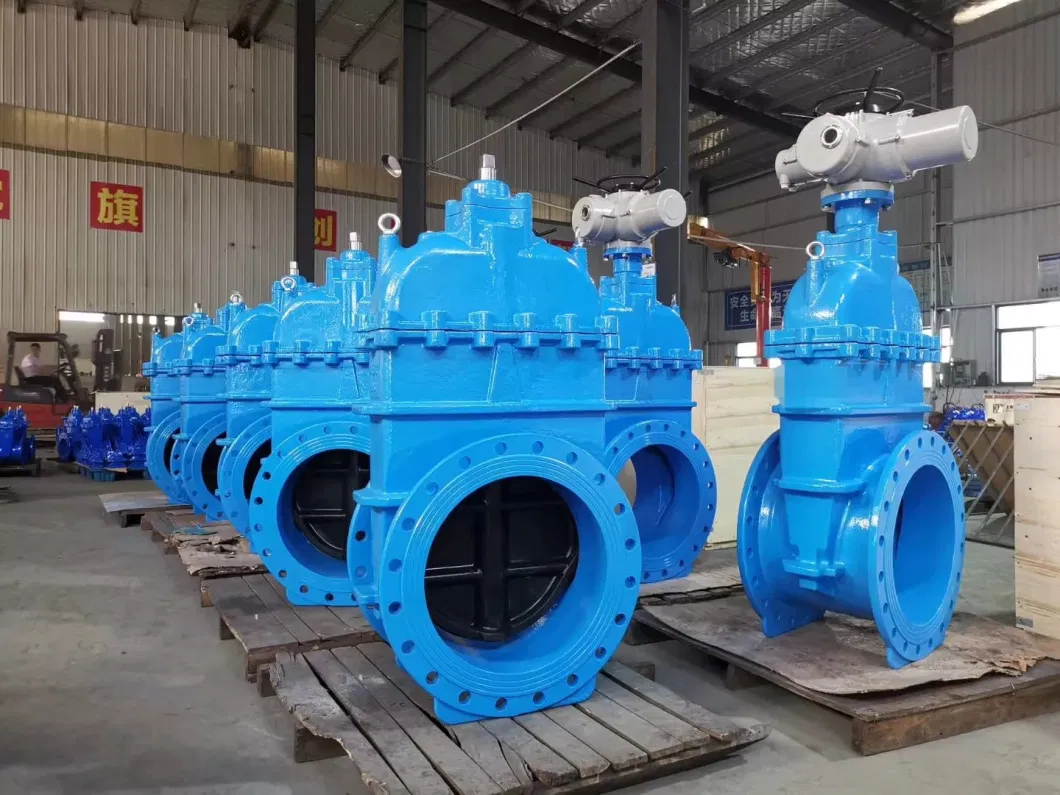Ductile Cast Iron Flanged Concentric Butterfly Valve with Hand Lever Gear Box