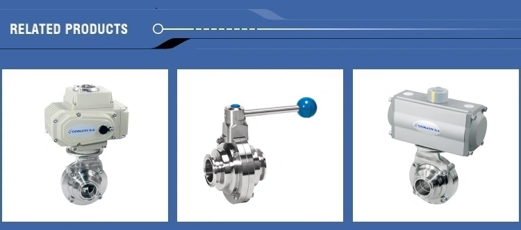 Sanitary Manual Stainless Steel Valve Tri-Clamp Butterfly Type Ball Valve/Check Valve/Sampling Valve