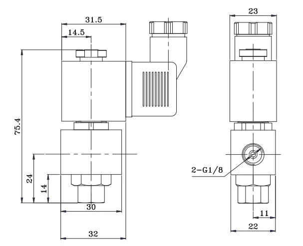 1/8&prime;&prime; 2 Way Normally Closed Petrol Diesel Fuel Oil Brass Solenoid Valve With Manual Override 12VDC 24VDC