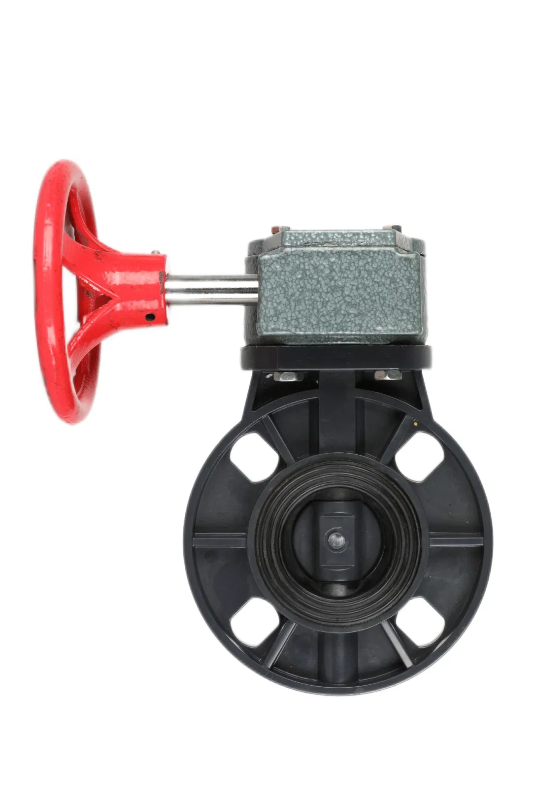 PVC Gear Box Butterfly Valve Cast Iron Ductile Iron Ggg40 Double Eccentric Offset Pn10/16/25 Manual/Actuator Flanged