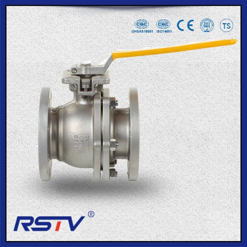 API&ASME&DIN&JIS Stainless Steel CF8m / CF8 / Wcb 2PC Floating Flange Ball Valve