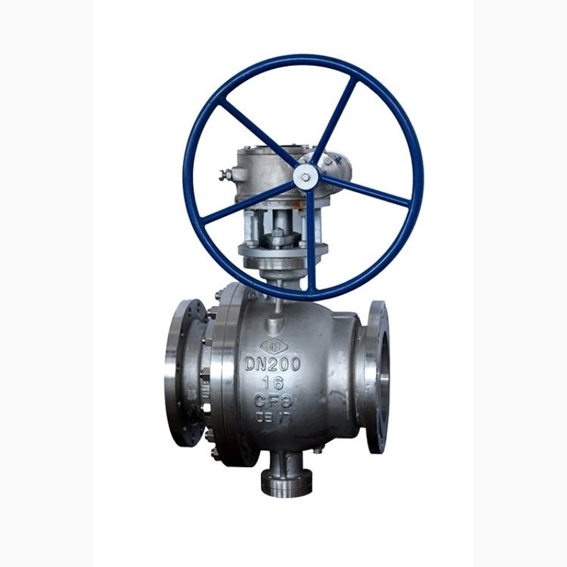 Q347h Worm Gear Fixed Ball Valve Hard Seal Fixed Ball Valve