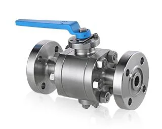 F304/F316/A105n/F11 Three Pieces/Two Pieces High Pressure Forged Steel Flange/Weld Fixed/Trunnion Ball Valve with Worm Gear