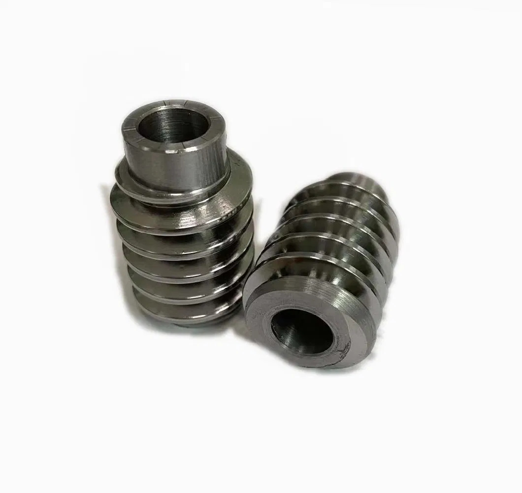 High Precision Customized CNC Machining Worm Gear Steel Shaft Transmission Gear for Auto Parts