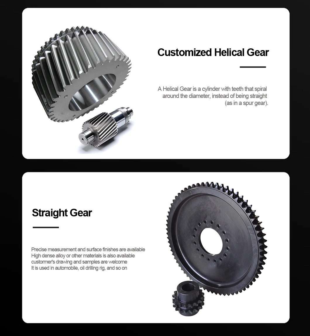 Customized V-Shaped Hard Teeth Double Helical Gear for Gear Transmission Machine