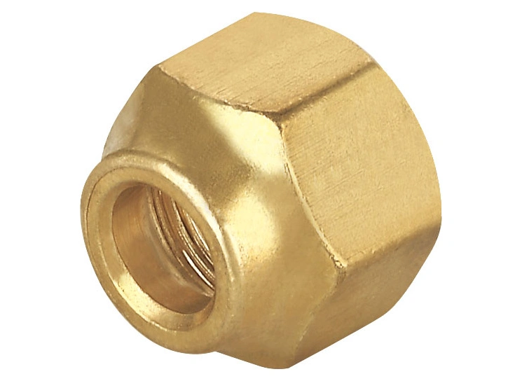 SAE NPT Thread Brass Plug Brass Pipe Fitting Forged Flare Nut