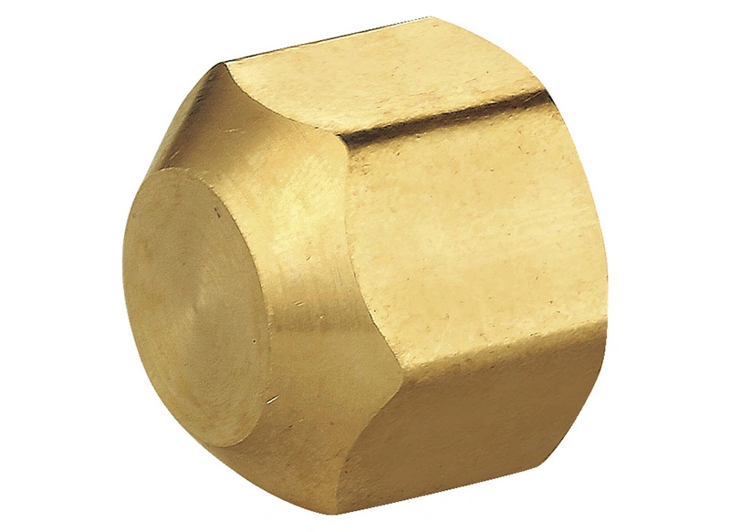 SAE NPT Thread Brass Plug Brass Pipe Fitting Forged Flare Nut