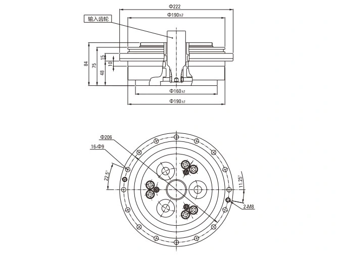 Hot Selling Carton Packing harmonic drive gear worm planetary transmission RV Reducer