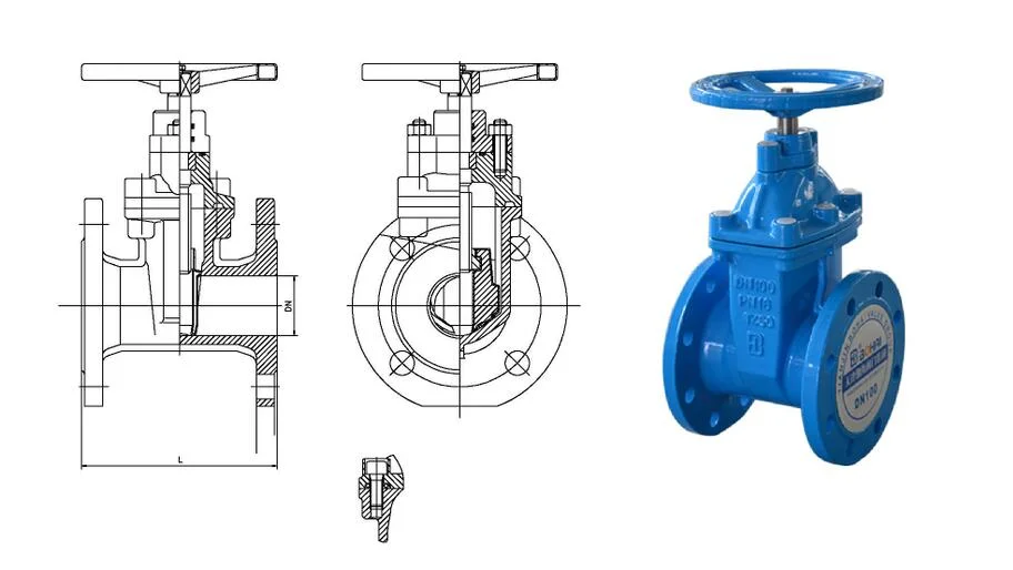 Normal Temperature Liquid Water Industrial Usage Gear Box Gate Ball Valve with Factory Price Z45X