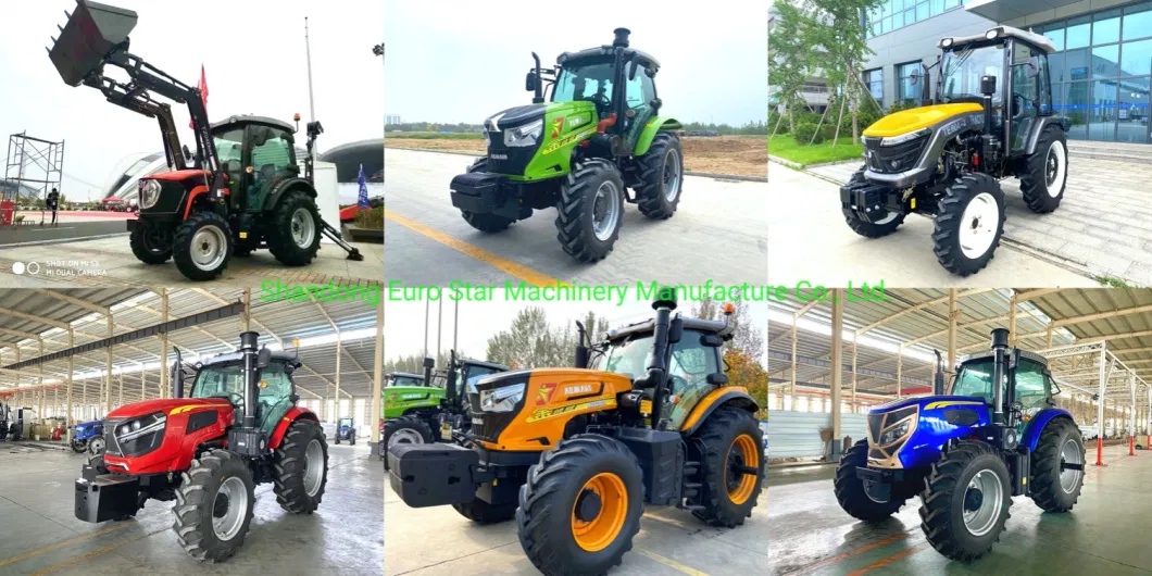 X 4WD 70HP Mini Orchard Tractor Small Four Wheel Farm Crawler Paddy Lawn Big Garden Walking Diesel China Tractor for Agricultural Machinery Manufacturer Es7048