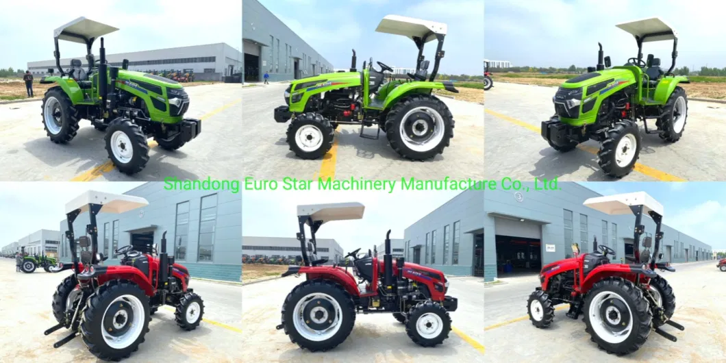 X 4WD 70HP Mini Orchard Tractor Small Four Wheel Farm Crawler Paddy Lawn Big Garden Walking Diesel China Tractor for Agricultural Machinery Manufacturer Es7048