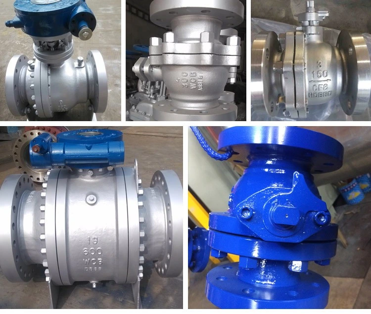 Worm Gear Operation Carbon Steel/CF8 Flange API Ball Valve