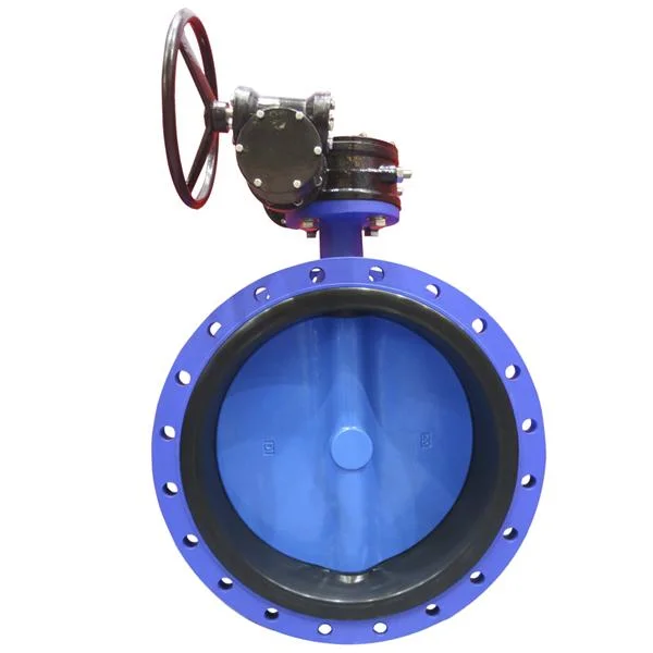 Pn16 Ductile Iron DN1000 Butterfly Valve Worm Gear Actuator