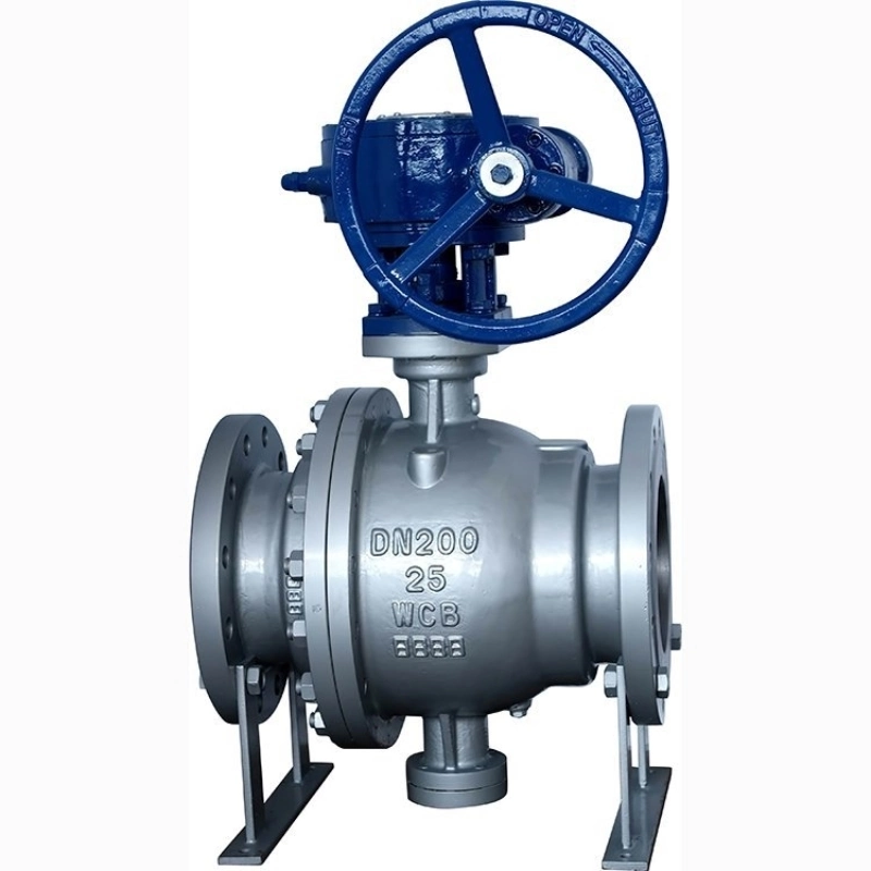 Q347h Worm Gear Fixed Ball Valve Hard Seal Fixed Ball Valve