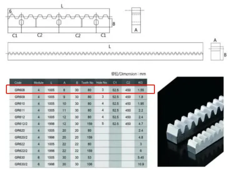 Sliding Gate Gear Rack Automatic Sliding Gate Operator M4 Steel Gear Rack