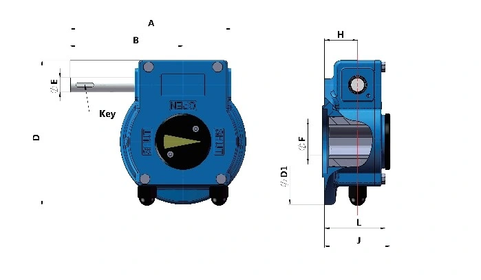 2022 New Design Valve Worm Gearbox Speed for Ball Valve Butterfly Plug Valves Cheap Good Quality Made in China