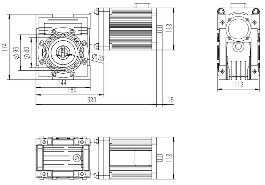 Screen Display High Speed Door Control System Shutter Motor Gear Motor Automatic Roller Door Automatic Opener Gate Operators