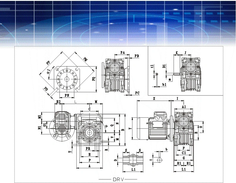 Worm Reduction Gearbox Gear Box Wheel Speed Reducer Jack Worm Planetary Helical Bevel Steering Gear Drive Nmrv Manufacturer Industrial Worm Reduction Gearbox