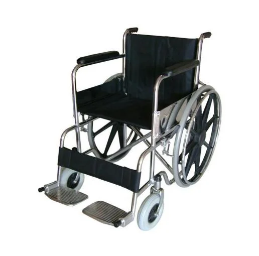 Folding Economy Manual Steel for Patient Home Care Elderly Mobility Wheelchair