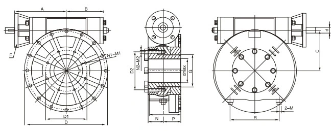 Xw Series Part-Turn Electric Worm Gearbox for Valves