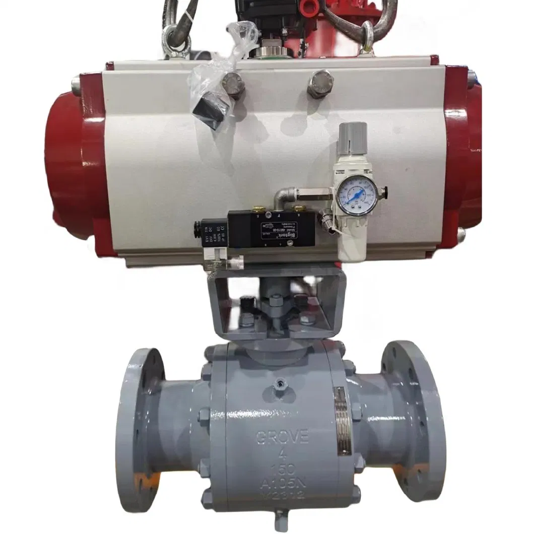 A105n API Gearbox Forging Flange Carbon Steel Ball Valve