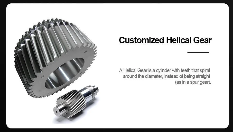 Customized Hard Tooth Transmission Double Helical Gear Spur for Gearmotors and Reducer