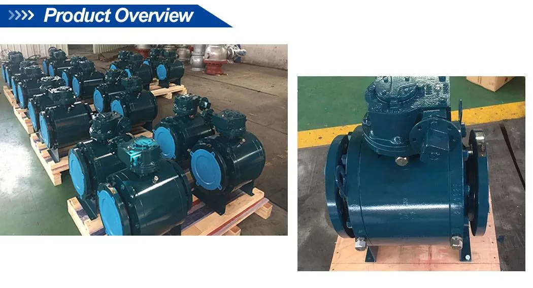 Worm Gear Driven Nps 8&quot; Class 600 3-Piece Trunnion Mounted A105n Ball Valve