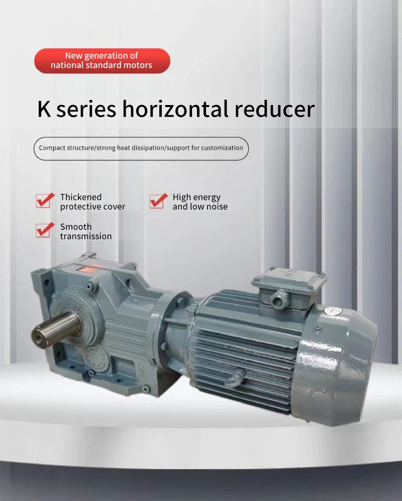 K Series Spiral Bevel Gear Reducer K37ka/Kf/Kaf37 Precision Hard Gear Reducer Transmission Factory