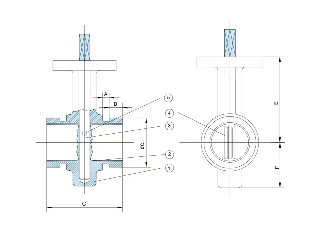 Awwa C606 Grooved End Butterfly Valve with Rubber Coated Disc and Gearbox