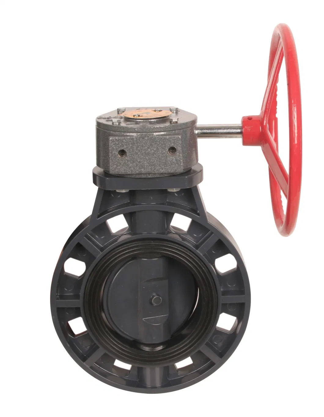 PVC Gear Box Butterfly Valve Cast Iron Ductile Iron Ggg40 Double Eccentric Offset Pn10/16/25 Manual/Actuator Flanged