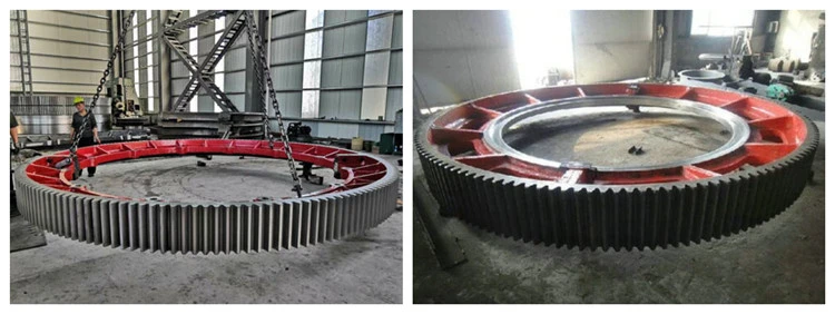 OEM Large Diameter Steel Engranaje Conico Helicoidal Double Helical Gear