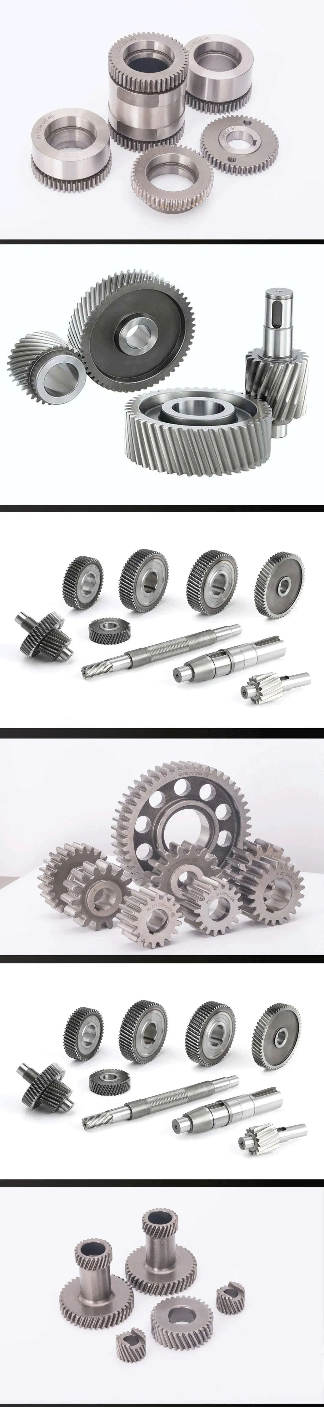 Machine Transmission Precision Toothed Gearbox Crown Straight Spur Helical Bevel Gear Cog-Wheel