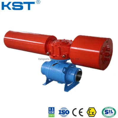  Ritorno molla attuatore pneumatico forcella Scotch Bettis a effetto singolo Cilindro in ghisa duttile con sfera/farfalla/sanitario/valvola di controllo CE/ISO9001/IP67