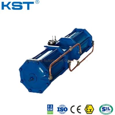 Ritorno molla attuatore pneumatico forcella Scotch Bettis a effetto singolo Cilindro in ghisa duttile con sfera/farfalla/sanitario/valvola di controllo CE/ISO9001/IP67