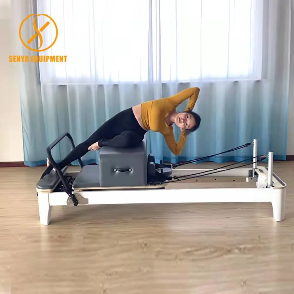 White Maple Wood Elina Pilates Reformer Equipment Price Home Reformer Bed Pilates Machine