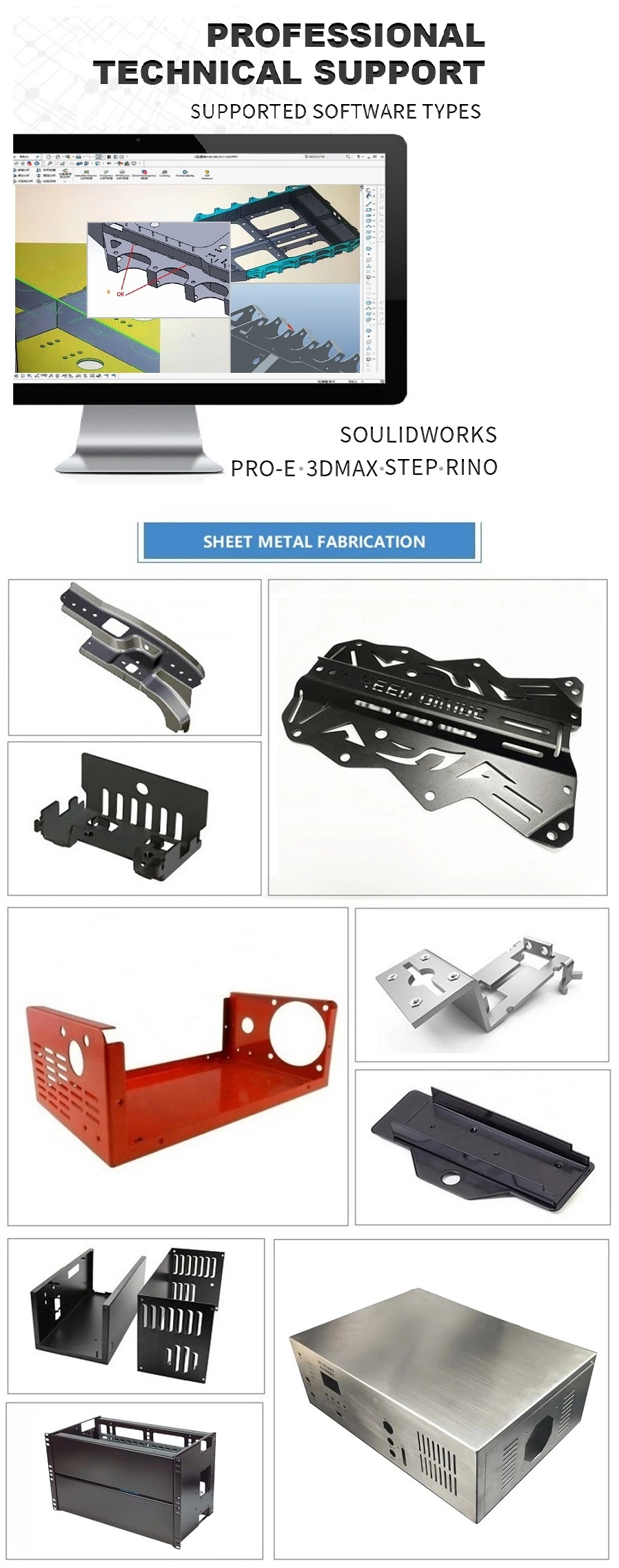 Manufacture Sheet Metal Industry Fast Delivery White Powder Coated Sheet Metal Fabrication Prices