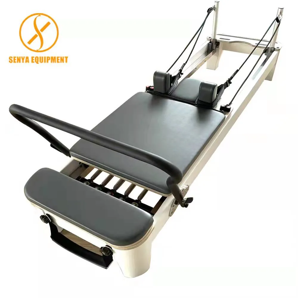 Senya High Quality Pilates Studio Reformer White Maple Wood Reformer Pilates Equipment for Sale Gym Pilates Reformer Sy-Pl002