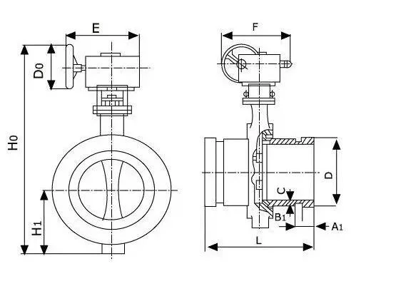 Signal Gearbox 300psi UL/FM Approved Grooved Butterfly Valve