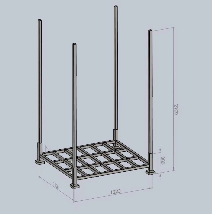 Customized Warehouse Storage Foldable Detachable Folding Stacking Stack Rack