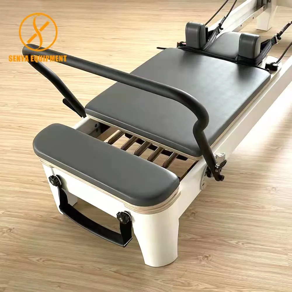 Studio White Maple Wood Reformer Pilates Equipment Gym Pilates Reformer