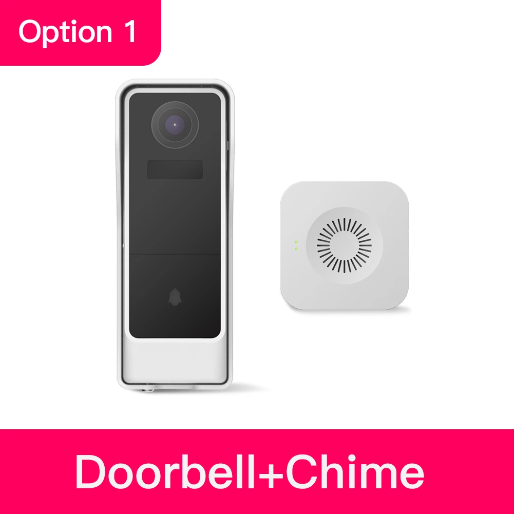 Tuya Smart WiFi Door Bell Video camera, Real Time Video, 2 Way Audio, Infrared Night Vision, Motion Alarm, Security System Smartlife Wireless Remote Control