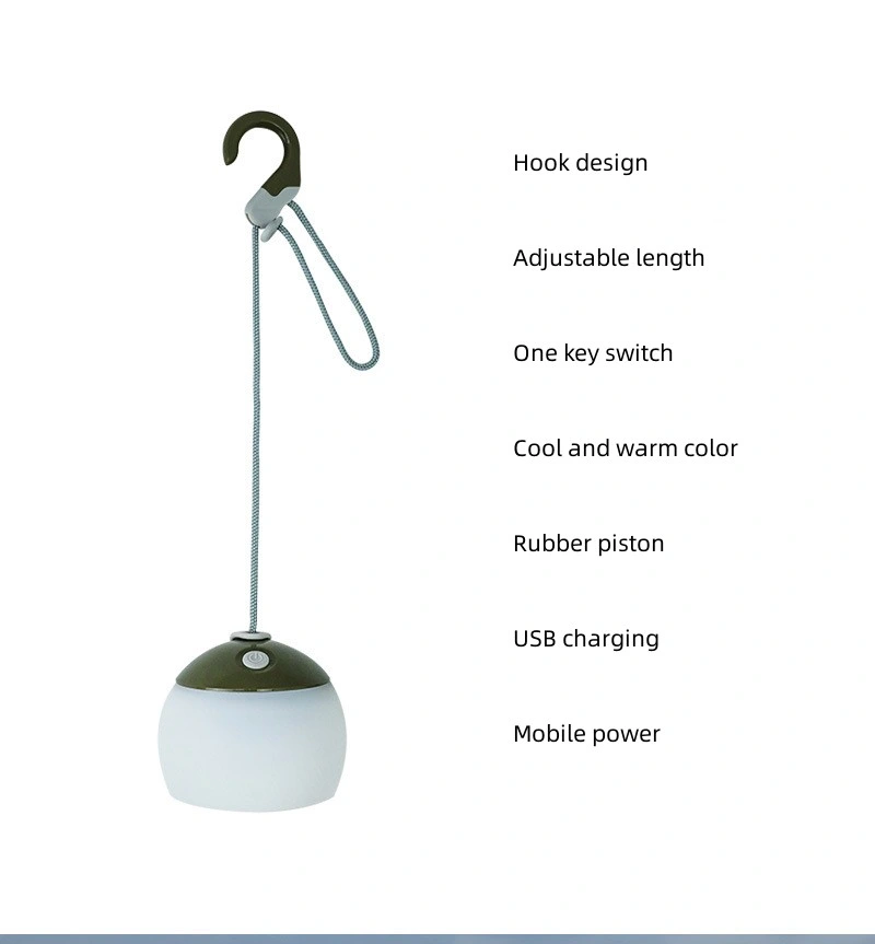 Multifunctional Retro Camping USB Rechargeable LED Tent Outdoor Horse Lamp Portable Lamp