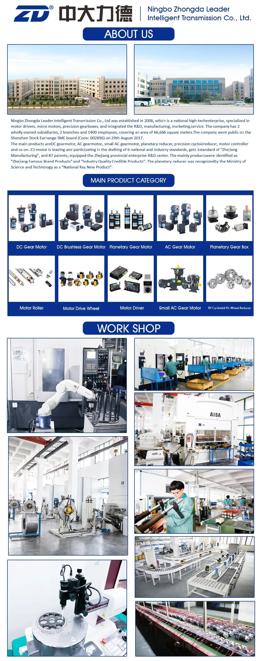 ZD High Precision Low Backlash Spur or Helical Gear Planetary Speed Gear Reducer Gearbox For Servo Motor Steeping Motor