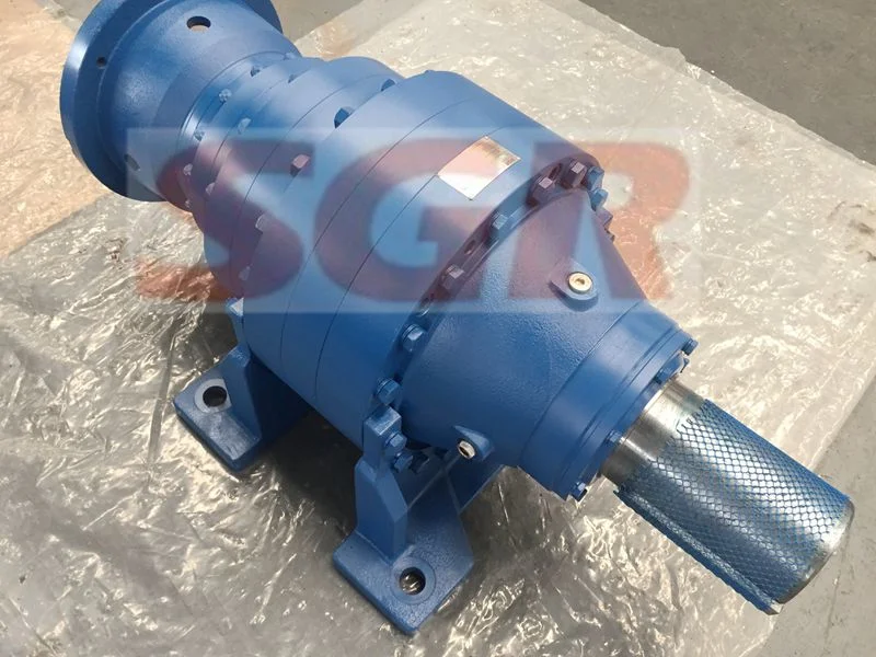 Flange Input Right Angle Big Output Torque Planetary Gearbox with Motor