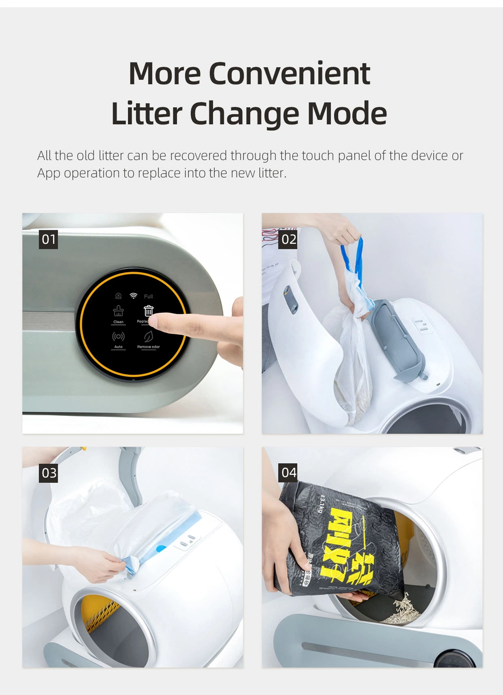 Wholesale Intelligent Cat Litter Toile Self-Cleaning Cats Litter Box