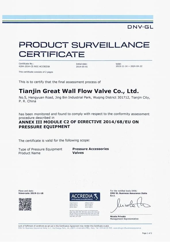 Full Shut-off Function with Gearbox Operated and Flange End Eccentric Plug Valve