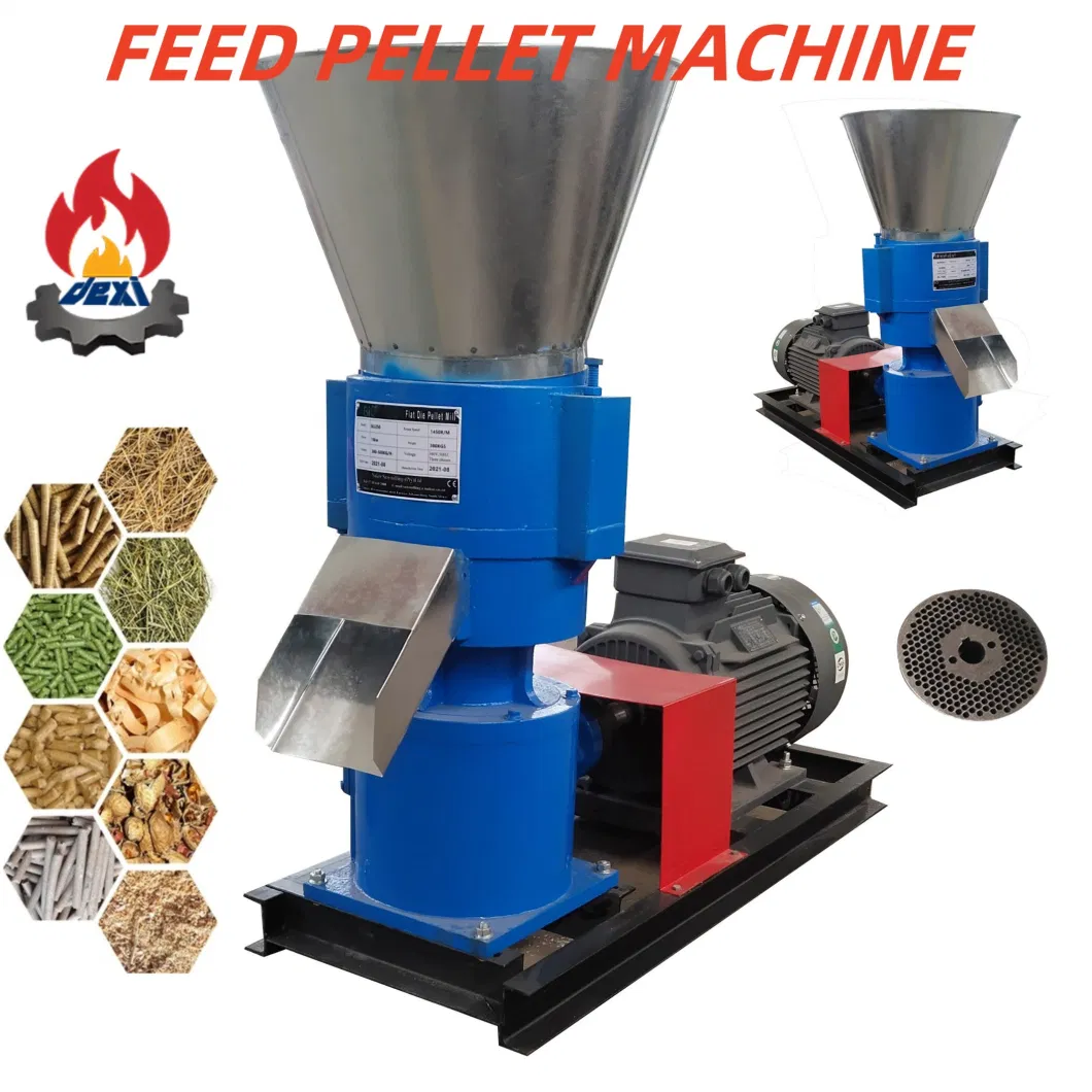 Hot Flat Die Wood Pellet Mill with High Quality Motor Machine